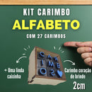 Carimbos Alfabeto Kit Completo