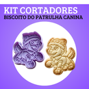 KIT CORTADORES DE BISCOITO - PATRULHA CANINA (EQUIPE COMPLETA)